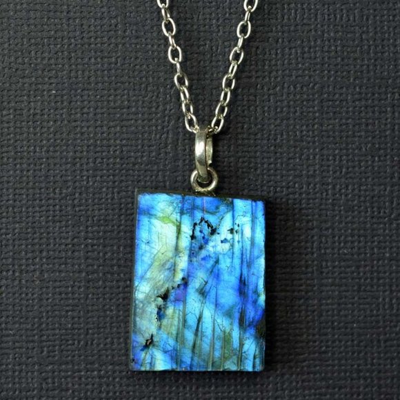 Labradorite Slice Pendant D - Picture 1 of 1